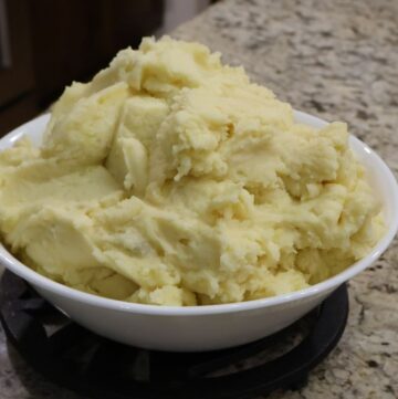 whipped potatoes in bowl