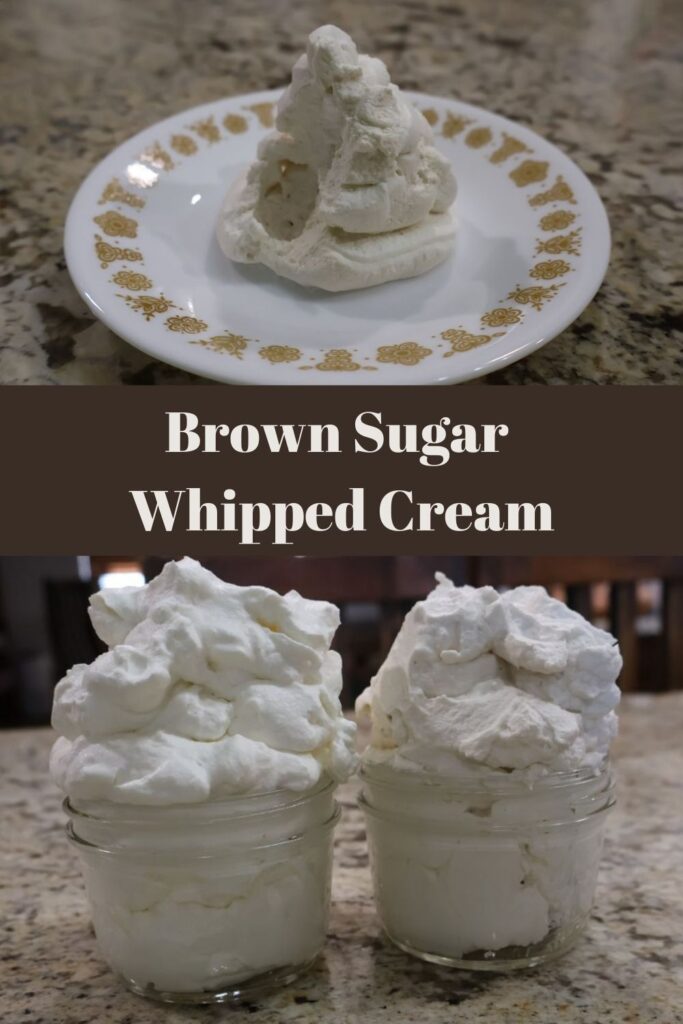 homemade whipped cream pinterest image