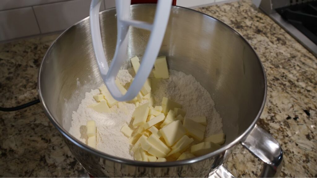 butter in flour mixture
