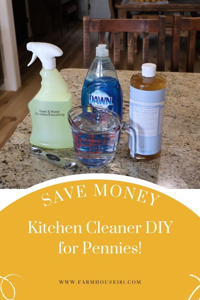 Kitchen Cleaner DIY pinterst image