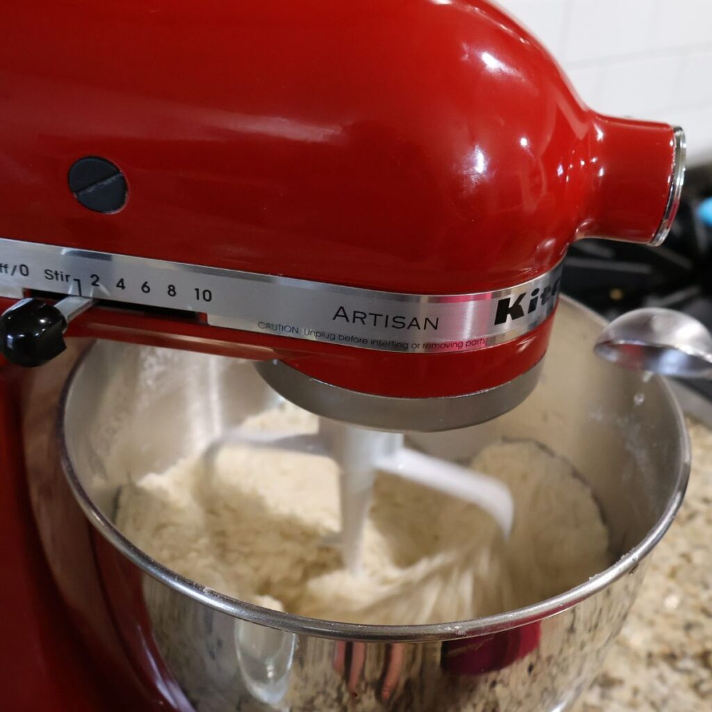 red kitchen aid stand mixer