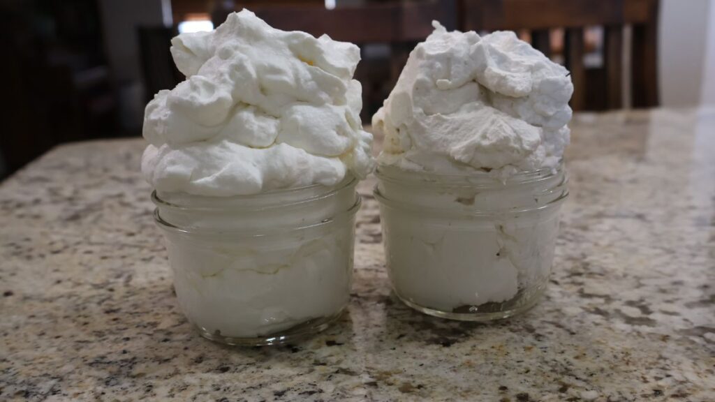 regular sugar cream next to brown sugar cream