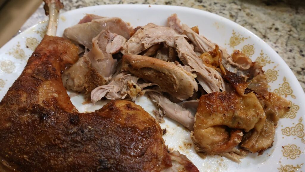 cooked turkey dark meat