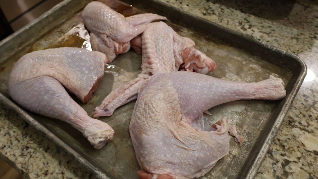 dark meat raw turkey