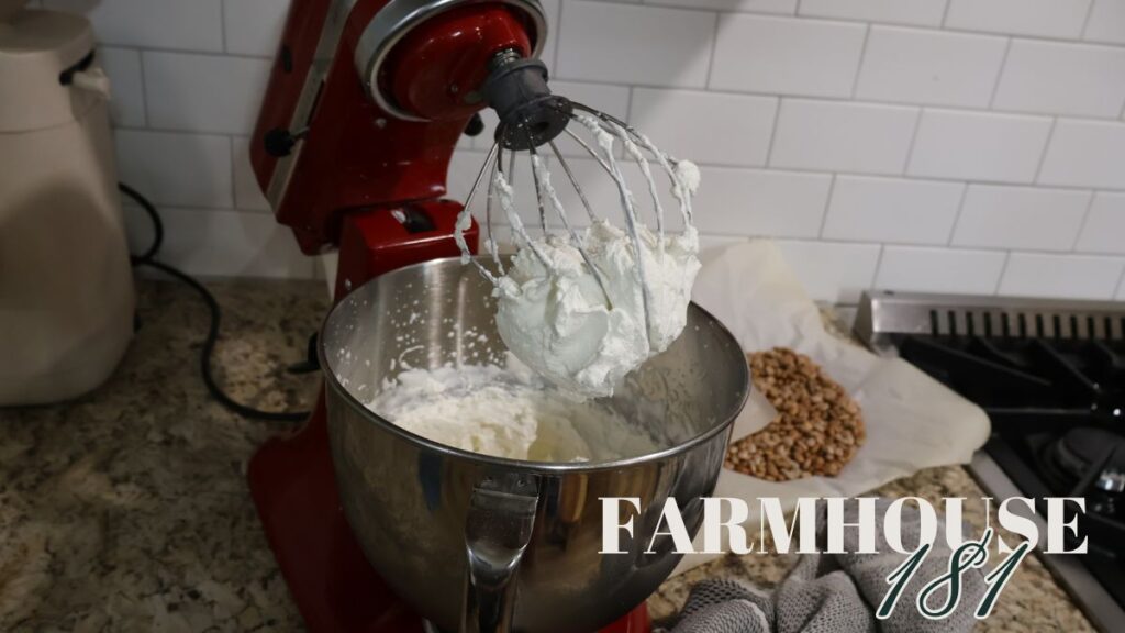 cream on mixer whisk