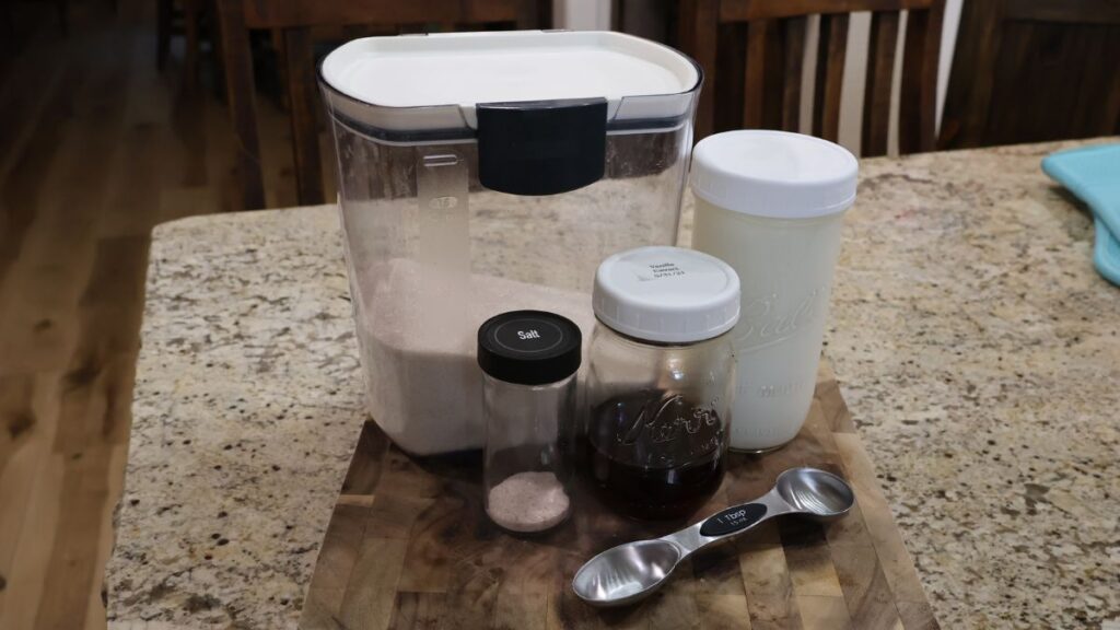 ingredients for whipped cream