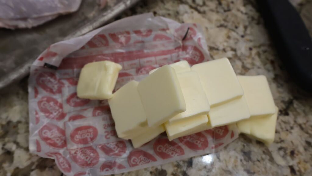 sliced butter