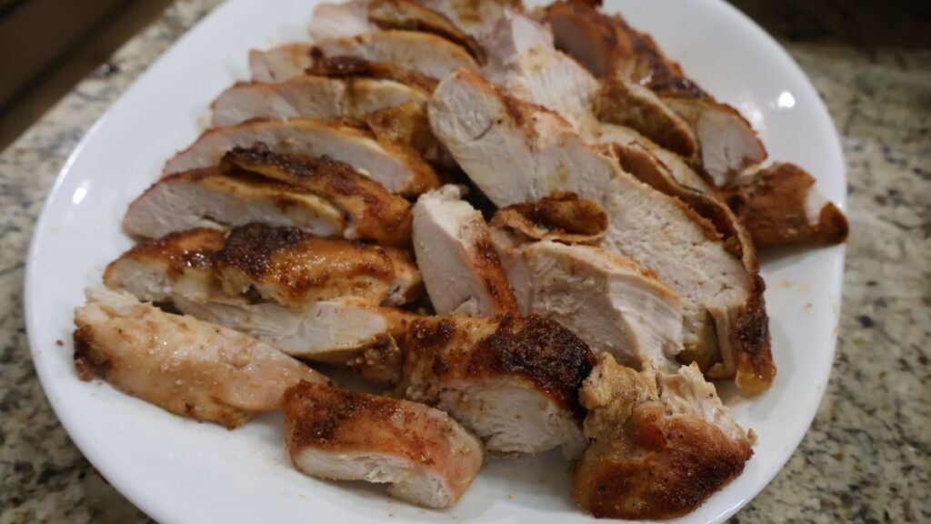 no baste turkey recipe breast on plate