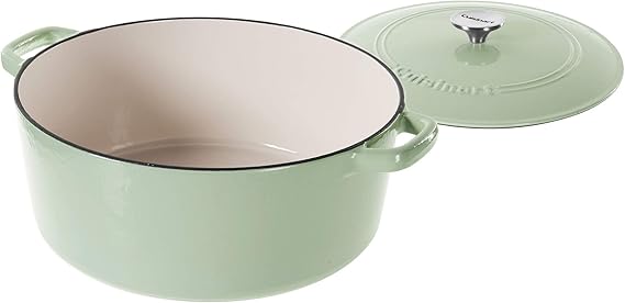 mint green Cuisinart 7 quart dutch oven