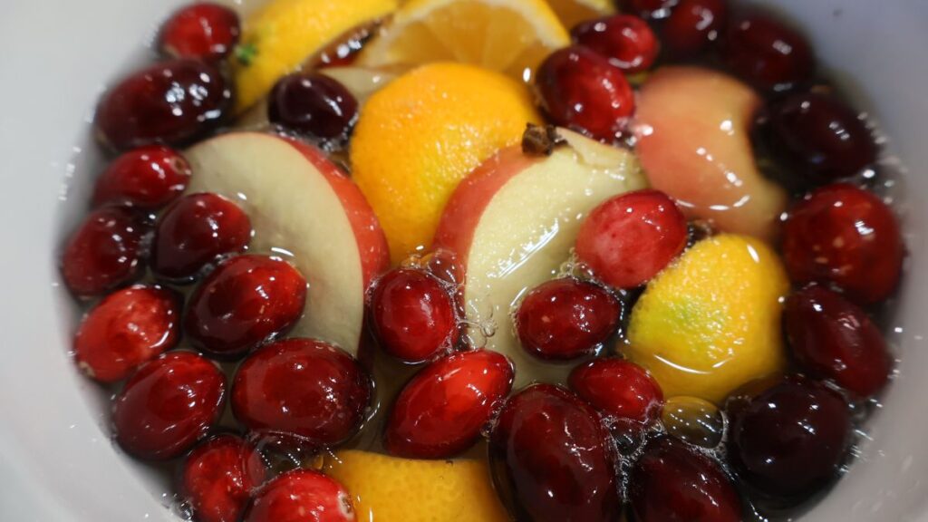 simmer pot filled with water