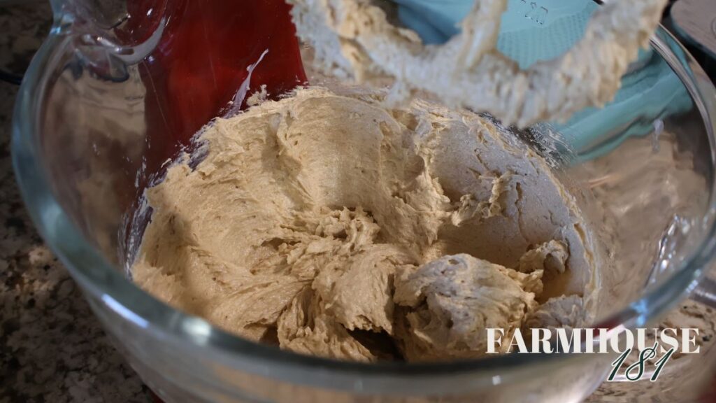 creamed together butter and sugars