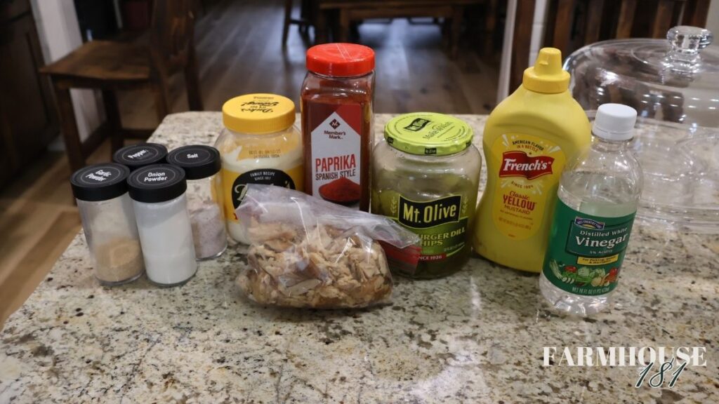 ingredients to make the roasted chicken salad recipe