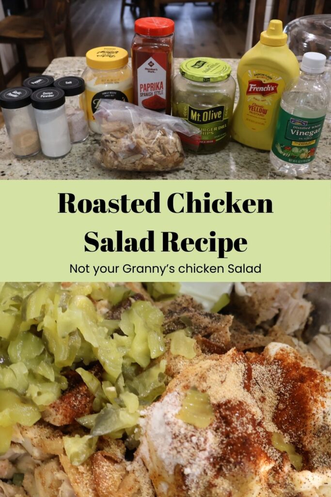 roasted chicken salad recipe pinterest pin