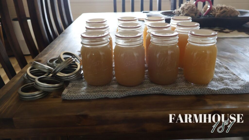chicken broth in mason jars without rings