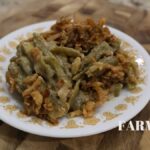 green bean casserole serving on a plate