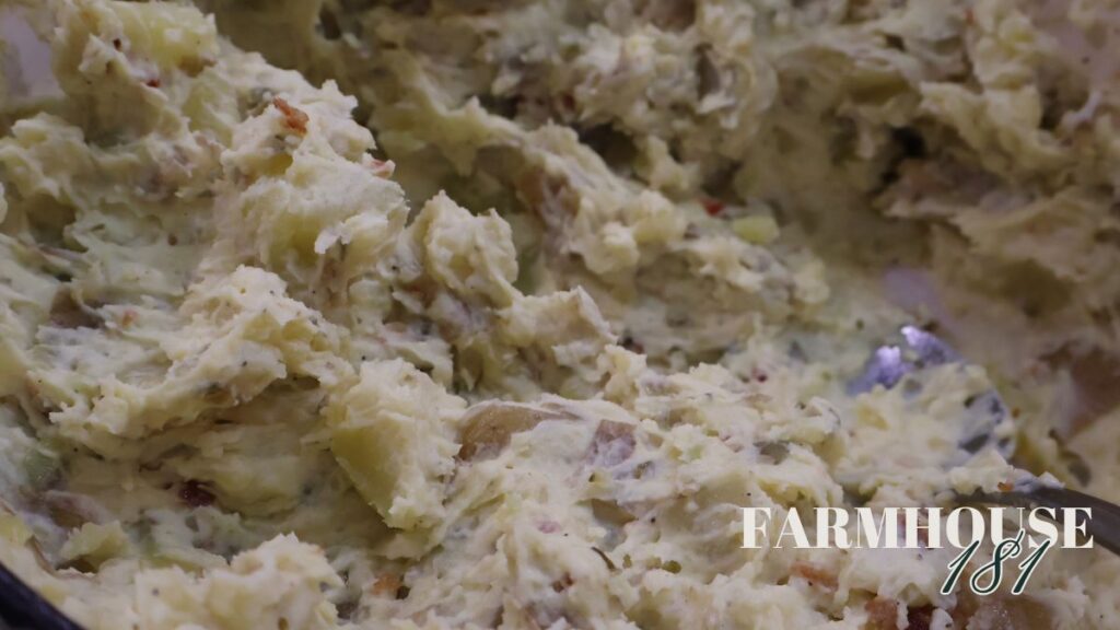 close up of potato salad