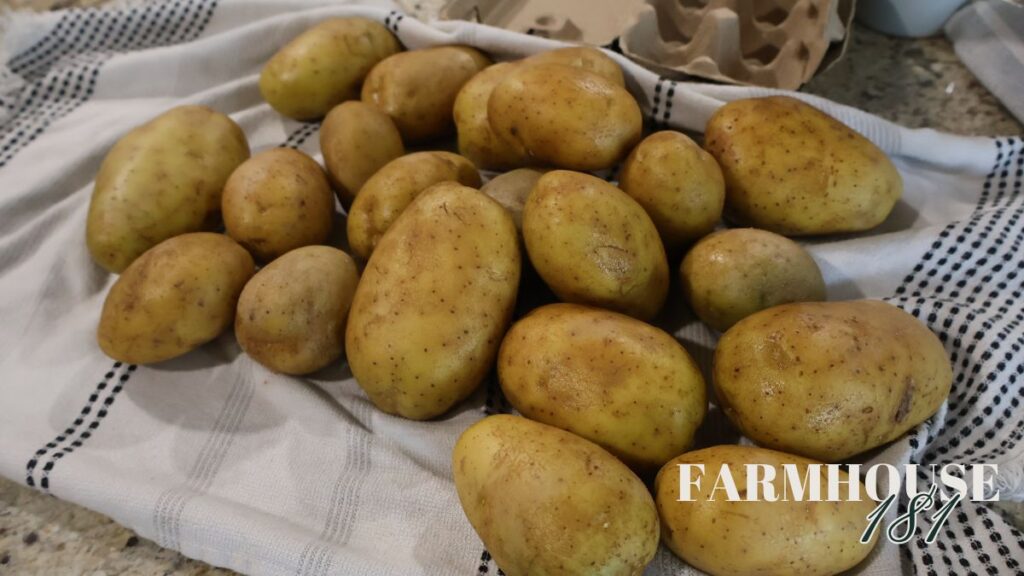 washed yukon gold potatoes